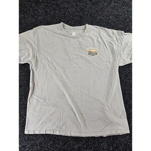 Old Guys Rule Mens XL Grey Graphic T-Shirt Camping Truck Camper Vacation Cotton